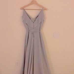 Jenny Yoo - bridesmaid dress - 100% silk - size 2 - dusty blue